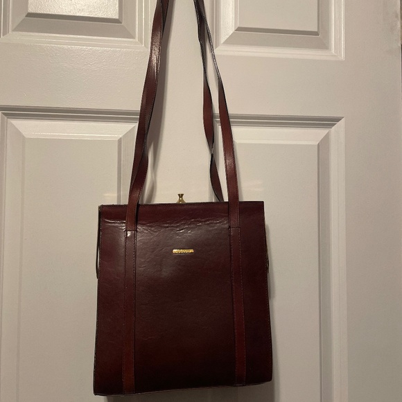 Oroton Vintage Cowhide frame Tote w/ detached original price tag Retail $345 - Picture 1 of 9